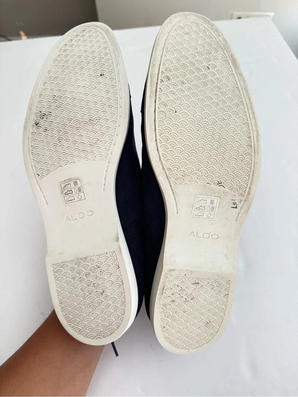 Aldo Men's Grey Canvas Derby Lace-Ups